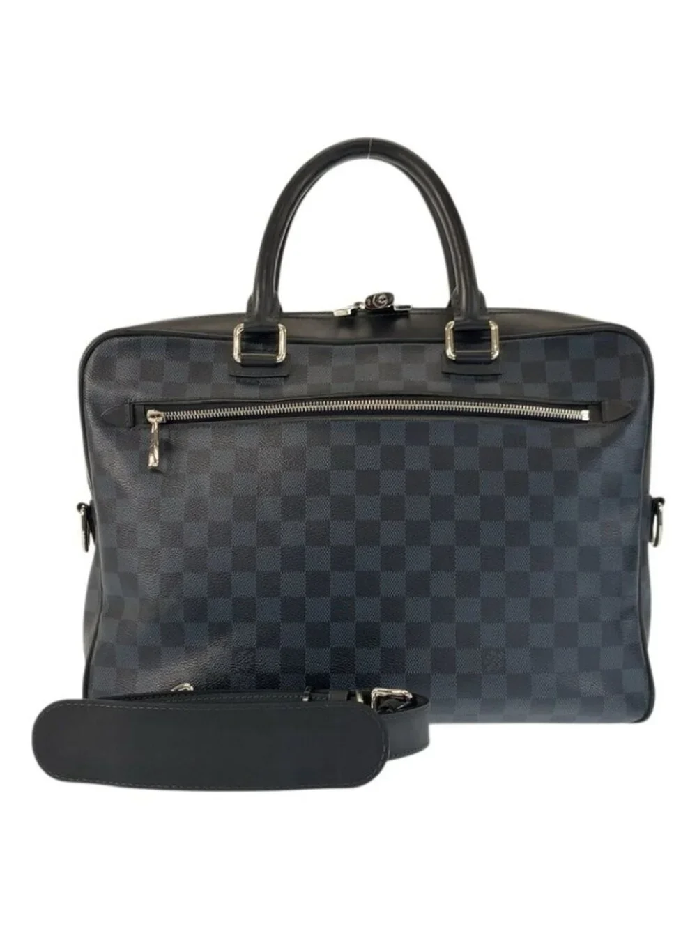 Louis Vuitton Damier Ecobalt Porto Document Man Business Black Briefcase Handbag